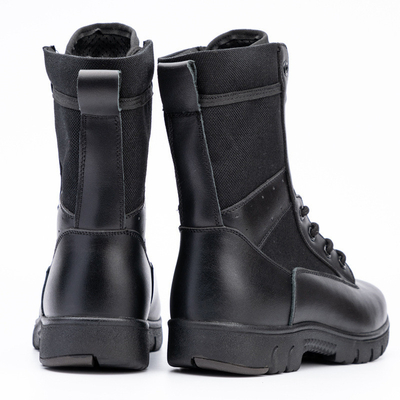 Military Sweat Absorption High Top Combat Boots Shock Absorption