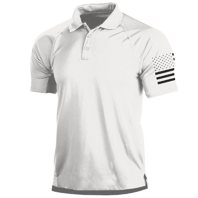 Anti Pilling Breathable Polo T Shirts Tactical Polyester Green Outdoor Woven Short Sleeve Combat Shirt
