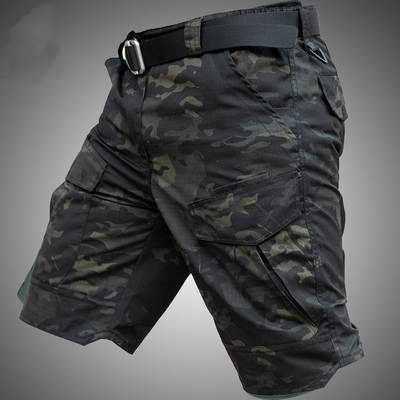 Summer Thin Tactical Pants Quick Dry Camouflage Shorts Multi-Pocket Work Pants