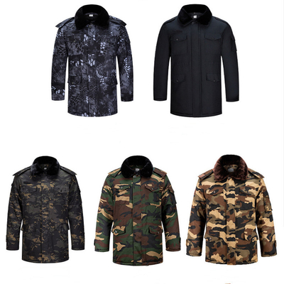 165-190 Cold Proof Camo Winter Jacket Removable Liner Jaket Tahan Air