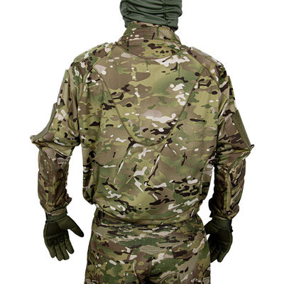 Seragam Taktis Militer Kustom Kamuflase Moisture Wicking Multicam Frog Suit