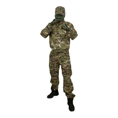 Formal Kamuflase Kustom Seragam Militer Unisex Militer Katak Kemeja