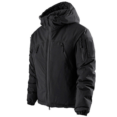 Outdoor Adventure Angkatan Darat Padded Hitam Taktis Down Jacket Militer