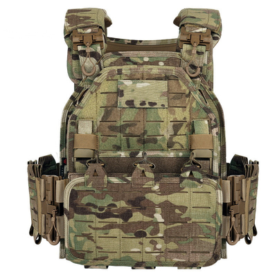 Multicam Military Vest Cepat Pembebasan Cepat Pengeringan Kit Taktis Disesuaikan